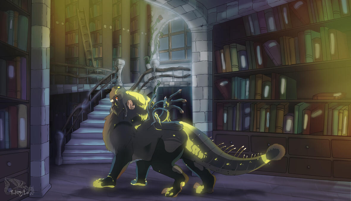 Alladon Library Scene